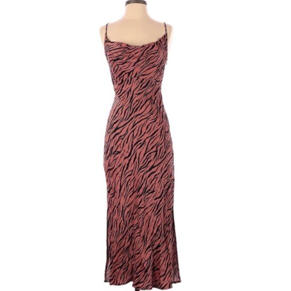 Anthropologie Elyse Printed Bias Slip Dress NWT  XS - Picture 3 of 9